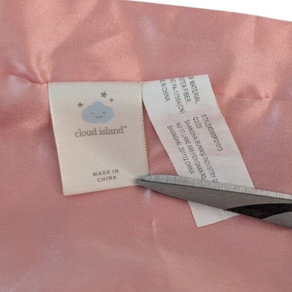 Cloud Island Pink Flamingo Lovey 14" Baby Security Blanket Bird Satin Trim - Picture 6 of 6